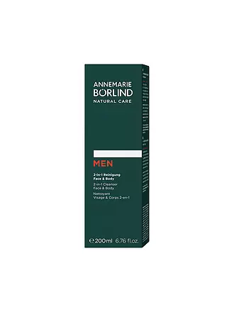 ANNEMARIE BÖRLIND | MEN Nettoyant 2-en-1 Visage&Corps 200ml | 